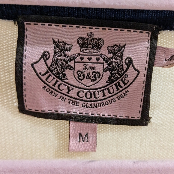 Y2K Juicy Couture Cashmere Argyle Cardigan - Picture 4 of 7